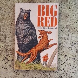 Big Red Vintage Paperback Book Classic Junior Literature